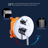 ZUN Shower System Shower Faucet Combo Set Wall Mounted with 10" Rainfall Shower Head and handheld shower 68072436