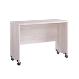 ZUN Mid- Century Mobile Desk, White Oak B107131001