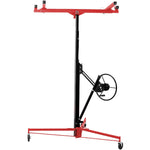 ZUN Drywall Lift Panel 11' Lift Drywall Panel Hoist Jack Lifter, RED+BLACK W465121422