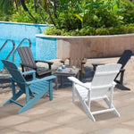 ZUN Blue Pool Garden Outdoor Lounger Patio Lounge Chairs Adirondack Chairs Set Of 2 W1828P147977