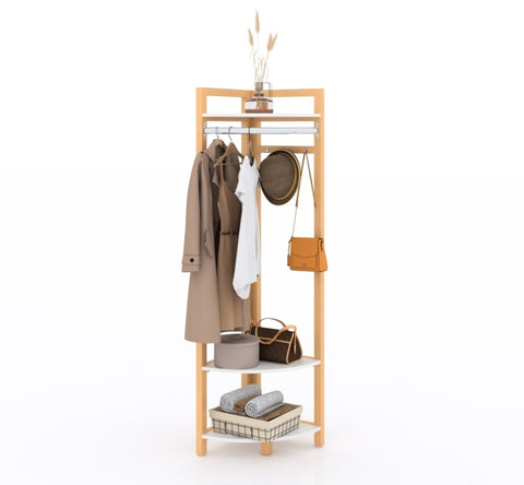 ZUN loor standing clothes and hat rack W2181P154905
