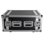 ZUN 19" 6U Single Layer Double Door DJ Equipment Cabinet Black & Silver 28677311