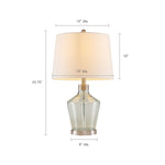 ZUN Harmony Angular Glass Table Lamp, Set of 2 B03594974