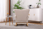 ZUN Baby Room High Rocking Chair Nursery Chair , Comfortable Rocker Fabric Padded Seat ,Modern High W136158990