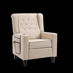 ZUN Arm Pushing Recliner, Modern Button Tufted Wingback Push Back Recliner, Living Room W133364035