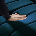ZUN [New Design] Modern and comfortable Dark Blue Australian cashmere fabric sofa, comfortable loveseat W128172213