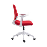 ZUN Techni Mobili Height Adjustable Mid Back Office Chair, Red RTA-3240-RED