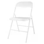 ZUN Folding and Stackable Chair Set, 6 Pack for Wedding, Picnic, Fishing and Camping, White W2181P147705