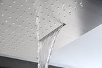 ZUN Inch head Multi Functions Showerheads Square Ceiling Mounted Bathroom, Waterfall Rainfall W1272110218