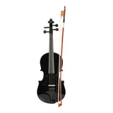 ZUN New 1/2 Acoustic Violin Case Bow Rosin Black 35262794