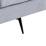 ZUN Modern Three Seat Sofa Couch with 2 Pillows, Light Grey Perfect for Every Occasion W87672264