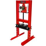 ZUN 6 Ton Hydraulic Shop Floor Press, with pressure gauge Steel H-Frame Shop Press with Steel Plates W1239124307