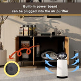 ZUN Litter Box Enclosure, Cat Litter Box Furniture with Hidden Plug, 3 Doors,Indoor Cat Washroom Storage W42090255
