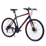 ZUN 21 Speed Hybrid bike Disc Brake 700C Road Bike For men women's City Bicycle W101963876