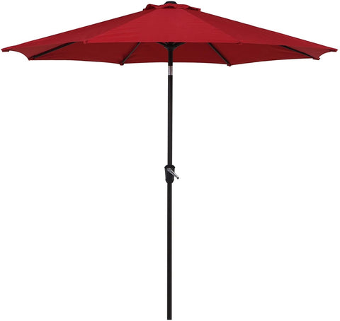 ZUN Patio Outdoor Market Umbrella with Aluminum Auto Tilt and Crank 62028041