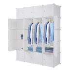 ZUN 20 Cube Organizer Stackable Plastic Cube Storage Shelves Design Multifunctional Modular Closet 09173751