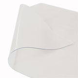 ZUN PVC Rectangle Matte Floor Protection Mat Chair Mat Transparent 48419320