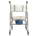 ZUN 4 in 1 Multifunctional Aluminum Elder People Disabled People Pregnant Women Commode Chair Bath Chair 87233295