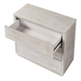 ZUN Modern Style Wood Veneer 3-Drawer Chest for Bedroom, Living Room, Stone White WF301020AAE