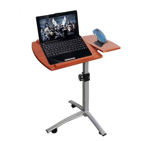 ZUN Home Use Multifunctional Lifting Computer Desk Brown 33725611
