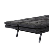 ZUN Convertible Memory Foam Futon Couch Bed, Modern Folding Sleeper Sofa-SF267PUBK W125352366