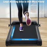 ZUN NEW Folding Treadmills Walking Pad Treadmill for Home Office -2.5HP Walking Treadmill With Incline MS312896AAB