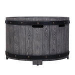 ZUN Hot Sales Product Faux Wood Grain Gas Fire Pit Table, Create A Wild-joy Resort On Your Patio With W2029120113