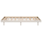 ZUN Modern Design Twin Size Floating Platform Bed Frame for White Washed Color W697123288