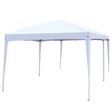 ZUN 3 x 6m Home Use Outdoor Camping Waterproof Folding Tent with Carry Bag White 30503474