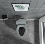 ZUN 15 1/8 Inch 1.1/1.6 GPF Dual Flush 1-Piece Elongated Toilet with Soft-Close Seat - Light Grey W1573101063