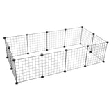 ZUN Pet Playpen, Small Animal Cage Indoor Portable Metal Wire Yard Fence for Small Animals, Guinea Pigs, 15564633