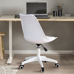 ZUN Modern Home Office Desk Chairs, Adjustable 360 &deg;Swivel Chair Engineering Plastic Armless Swivel W115155825