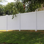 ZUN Privacy Fence Panels 6ft.H x 6ft.W WHITE Vinyl Full set of 2 Pcs B100128095