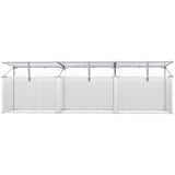 ZUN Mini Greenhouse Kit, 71" Outdoor Cold Frame Cloche with Adjustable Roof, Polycarbonate Panels, and W2225142619
