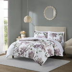 ZUN Floral Comforter Set with Bed Sheets B035128921