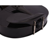ZUN New 4/4 Acoustic Violin Case Bow Rosin Black 67620583