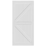ZUN CRAZY ELF 28" x 84" "K" Style Real Primed Door Slab, DIY Panel Door, Modern Interior Barn Door, W93642088