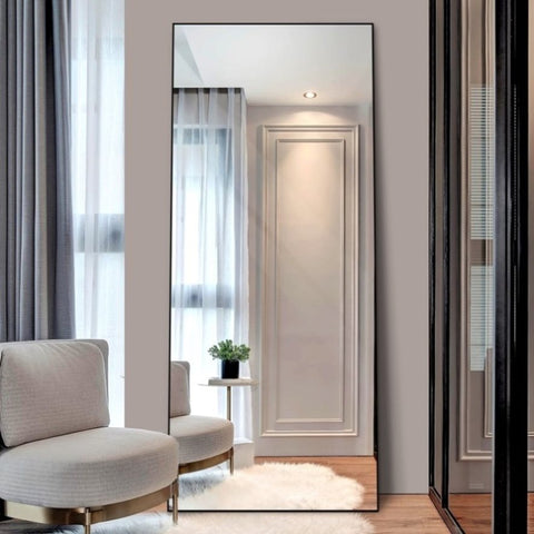 ZUN Mirror Full Length Mirror Wide Standing Tall Full Size Mirror for Bedroom Giant Full Body Mirror W2071P145759
