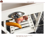 ZUN Kitchen & Dining Room Cart 2-Drawer 3-Basket 3-Shelf Storage Rack with Rolling Wheels 81068821