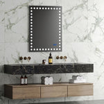 ZUN 36×28 Inch Led-Lit Bathroom Mirror, Wall Mounted Anti-Fog Memory Rectangular Vanity Mirror With W1820122118