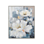 ZUN 32.5" x 40" Large Rectangle Framed Wall Art Flower Canvas Print, Home Decor for Living Room Kitchen W2078130295