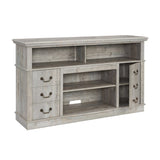 ZUN Traditional TV Media Stand Farmhouse Rustic Entertainment Console for TV Up to 65" with Open and W1758109216