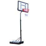 ZUN Portable Removable Basketball System Basketball Hoop Teenager PVC Transparent Backboard with 47967301