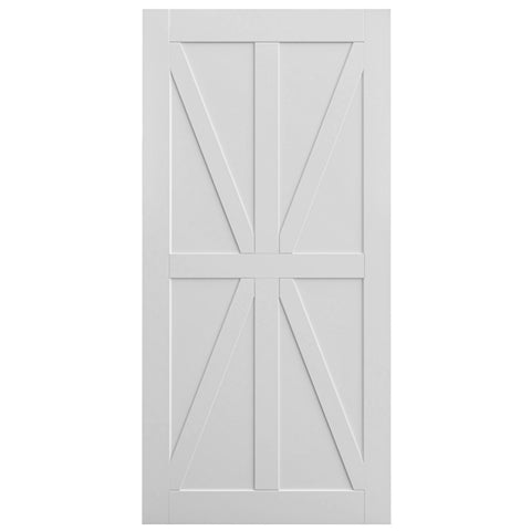 ZUN CRAZY ELF 28" x 84" Star Style Real Primed Door Slab, DIY Panel Door, Modern Interior Barn Door, W936131956