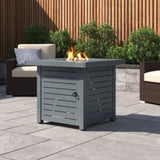 ZUN Living Source International 25" H Steel Outdoor Fire Pit Table with Lid B120141800