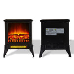 ZUN 14" 1400W Overheating Safety Protection Freestanding Electric Fireplace Space Stove Heater with W1585121876