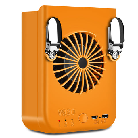 ZUN 8000mAh Waist Clip Fan & Neck Fan 2 in 1, Portable Rechargeable Clip on Fan with 3 Speeds, Battery 20558675