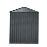 ZUN XWT009 Metal storage shed outdoor black and white backyard storing tools W1711115549