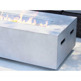 ZUN Living Source International Concrete Propane Outdoor Fire Pit Table 56 inches B120142189