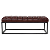 ZUN Metal Base Upholstered Bench for Bedroom for Entryway W68049944